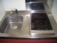 電気コンロ完備