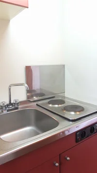 2口の電気コンロ