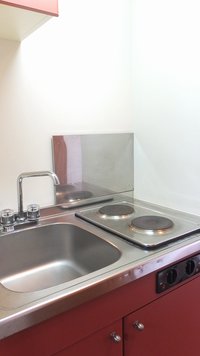 2口の電気コンロ