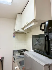 レンジも電子ポットも完備しています。