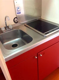 電気コンロなのでお掃除簡単!