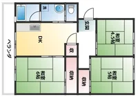 「マンスリー大宮A」間取図画像
