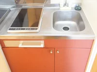使い勝手のいい、2口電気コンロでお料理が楽しめます♪
