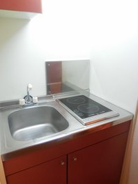 2口の電気コンロ