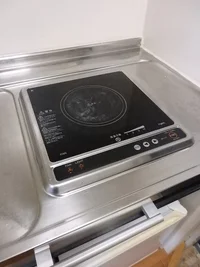 1口電気コンロタイプです