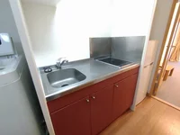 シングルレバー設置 シンク広めです♪