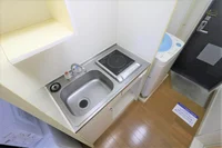 １口コンロ付きラジエントヒータを設置