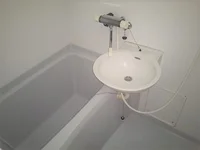 混合水栓で温度調節が簡単！