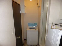 洗濯機も付いてます♪