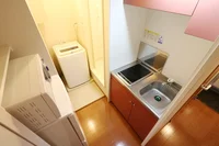 ２口コンロ付きラジエントヒータを設置