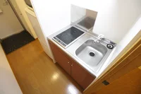 2口コンロのラジエントヒーターはお手入れ簡単♪