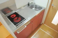 広いキッチンで調理がしやすい！