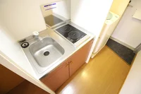 ラジエントヒーター使用のキッチンです。