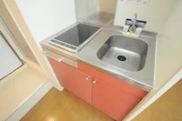 2口電熱コンロ付き