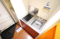 ２口コンロ付きラジエントヒータを設置