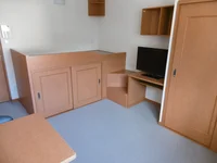 1階はフローリング、2階はじゅうたんです。