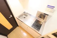 ワイドキッチン2口コンロでお掃除が楽チン