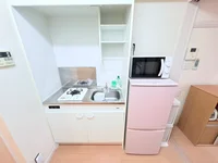 １口コンロ付♪スーパーで食材を買ってきたらすぐにお料理に取り掛かれます！