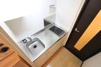 2口コンロ付きラジエントヒータを設置