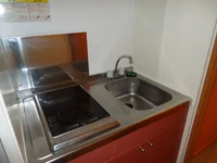 ラジエントヒーターのコンロです。火が出ないので安全です。