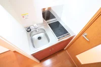 ２口コンロ付きラジエントヒータを設置