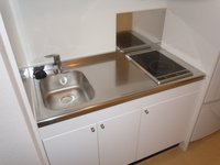 2口電気コンロ（IH+ラジエントヒーター）