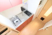 ワイドキッチン2口コンロでお掃除が楽チン