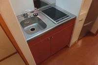 2口電気コンロ。