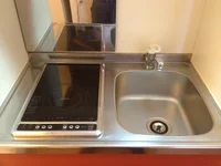 電気コンロが2口あるタイプ