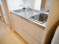 シングルレバー設置 シンク広めです♪