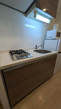 2口ガスコンロで料理好き良し♪調理スペースも十分♪