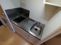 シングルレバー設置 シンク広めです♪