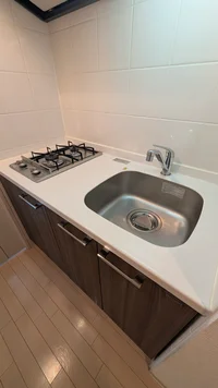 2口ガスコンロで料理好き良し♪調理スペースも十分♪