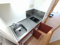 シンク広く料理快適です♪シングルレバー設置