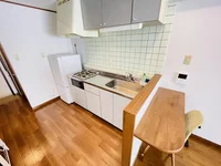 ２口コンロ付♪スーパーで食材を買ってきたらすぐにお料理に取り掛かれます！