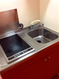 電気コンロなのでお掃除簡単!