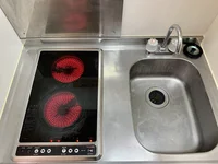 2口ラジエントヒーター付き。部屋により設備が異なる場合あり。
