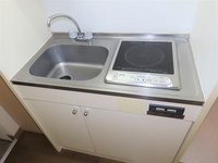 1口の電気コンロまたはIHコンロとなります