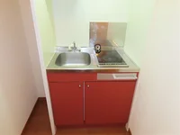 2口の電気コンロまたはIHコンロとなります