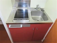 2口の電気コンロまたはIHコンロとなります