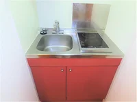 2口の電気コンロまたはIHコンロとなります