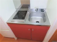 2口の電気コンロまたはIHコンロとなります