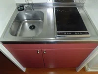電気コンロ付ミニキッチン。