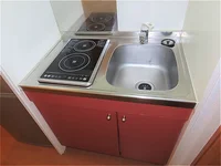 2口の電気コンロまたはIHコンロとなります