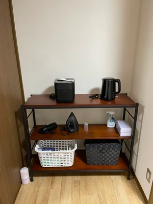 ※炊飯器・鍋フライパン・掃除機・アイロン・空気清浄機・HDD・ブルーレイレコーダーは現在設置しておりません。