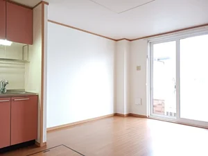 四ツ小屋駅（秋田県）のマンスリーマンション・ウィークリーマンション「ガーデン・プレイスＡ 101・洋室(No.1018479)」メイン画像
