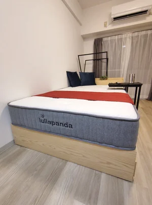 セミダブルベッド♪少し硬めで快適におやすみなさい♪