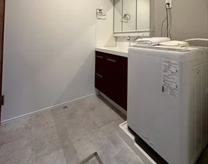 歯磨きも楽しくなる独立洗面台♪