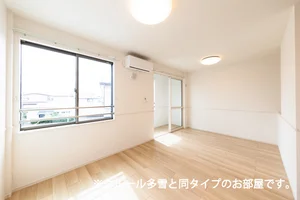 東根市のマンスリーマンション・ウィークリーマンション「さくら　Ⅴ・Ⅱ 203・洋室(No.1061559)」メイン画像