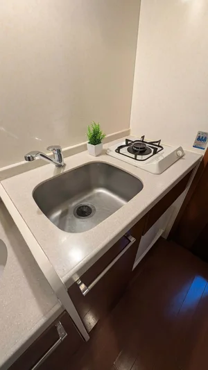 ガスコンロ完備♪自炊可能♪